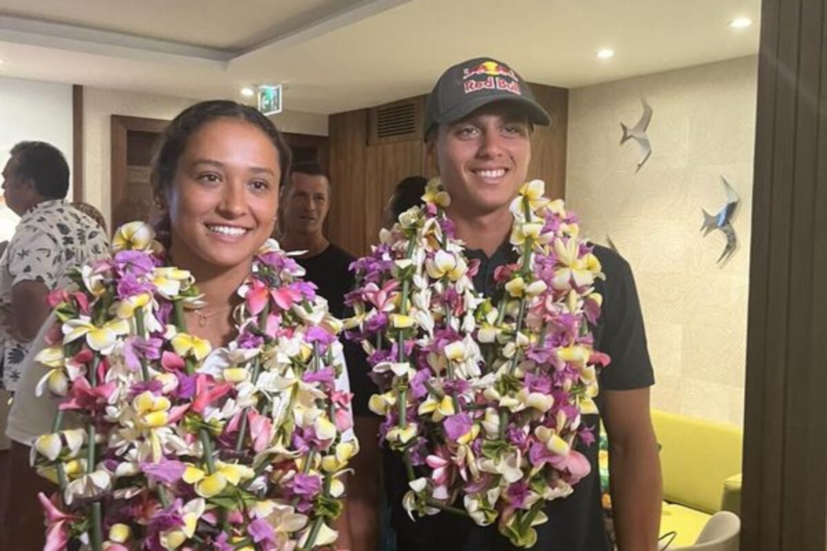 Vahine & Kauli en équipe de France pour les JO à Teahupoo !